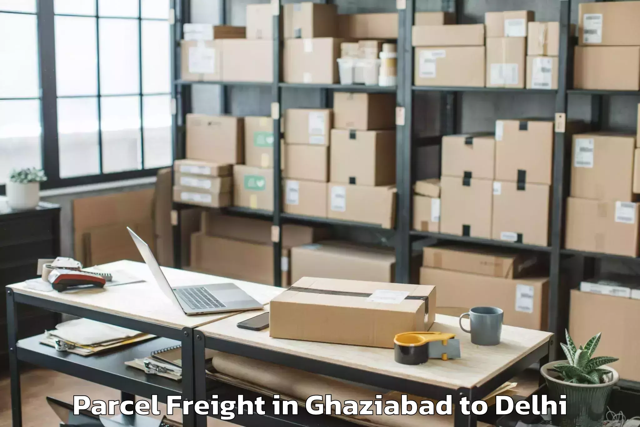 Book Ghaziabad to D Mall Rohini Parcel Freight Online